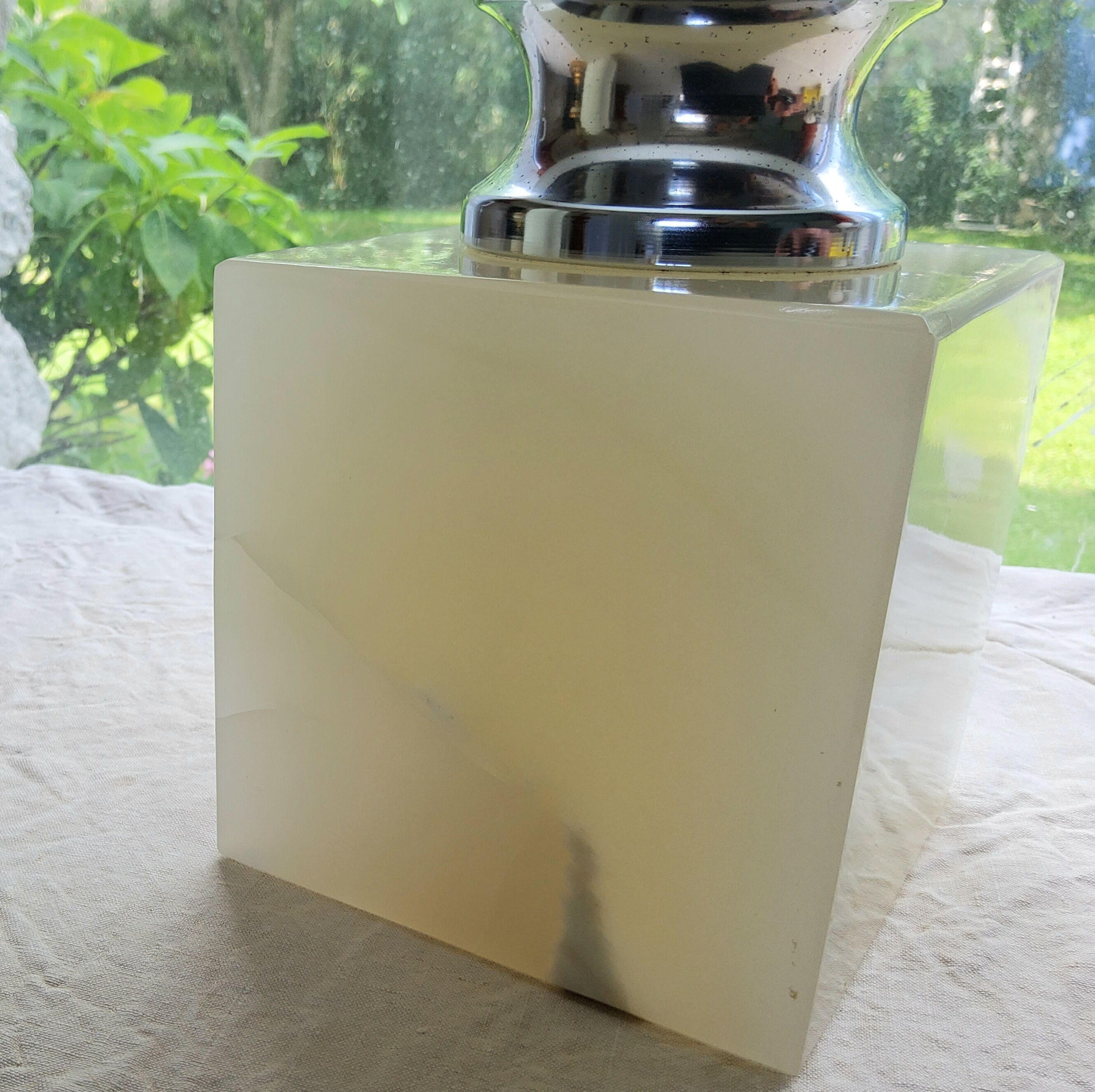 Large Philippe Barbier lamp