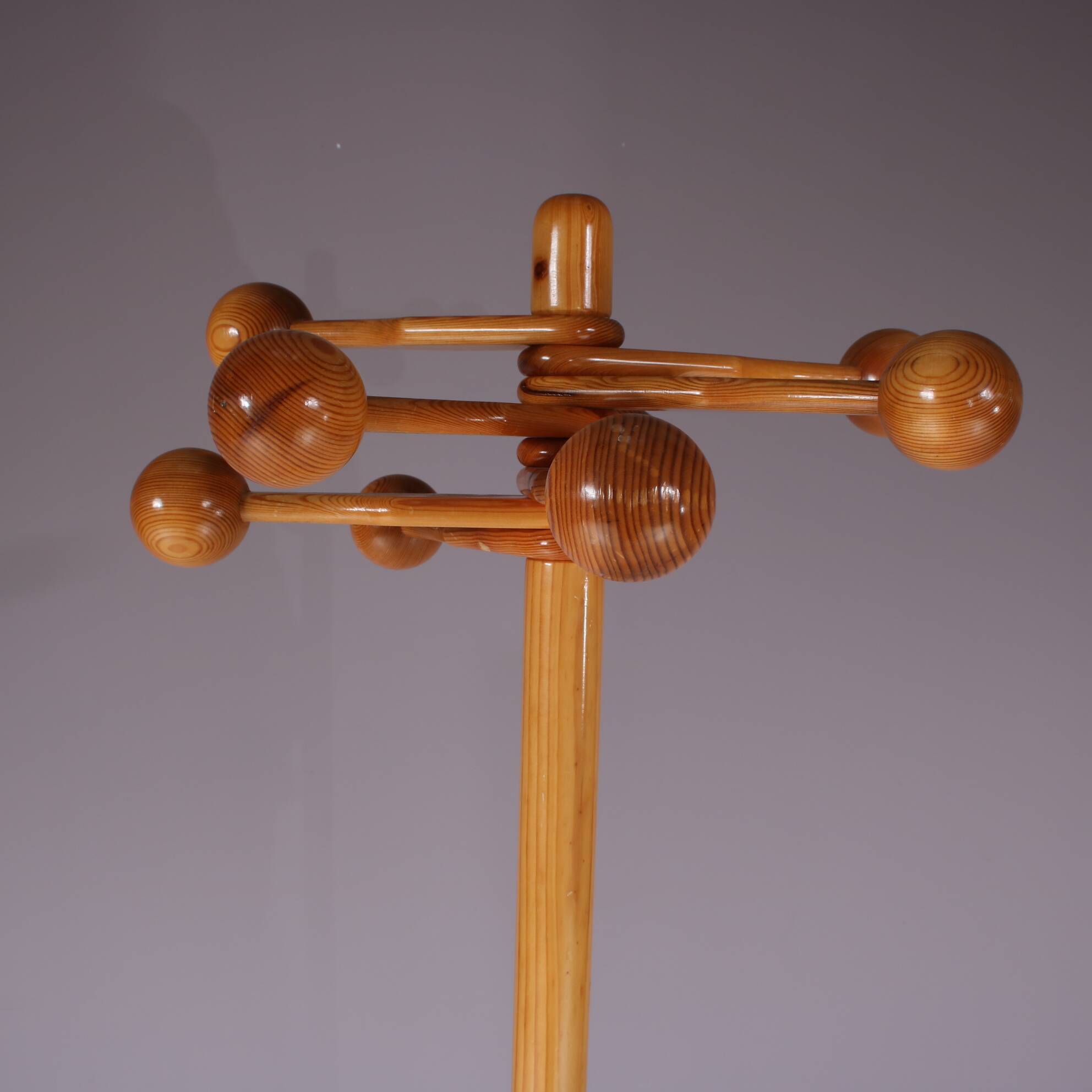 1970s Pine wooden coat rack from Denmark