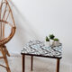 Vintage side table, plant door