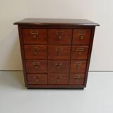Vintage Dutch filing cabinet with drawers