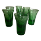 Set de 7 verres gobelets massifs de Biot 1960