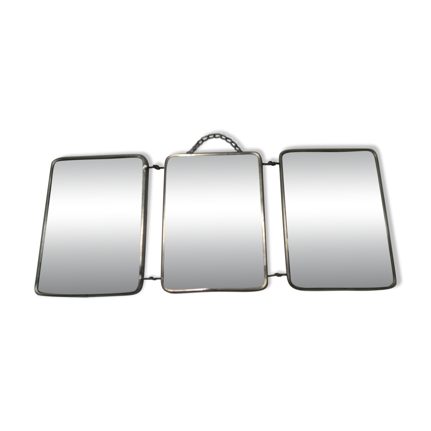 1950s triptych barber mirror