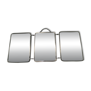 Miroir triptyque de barbier,