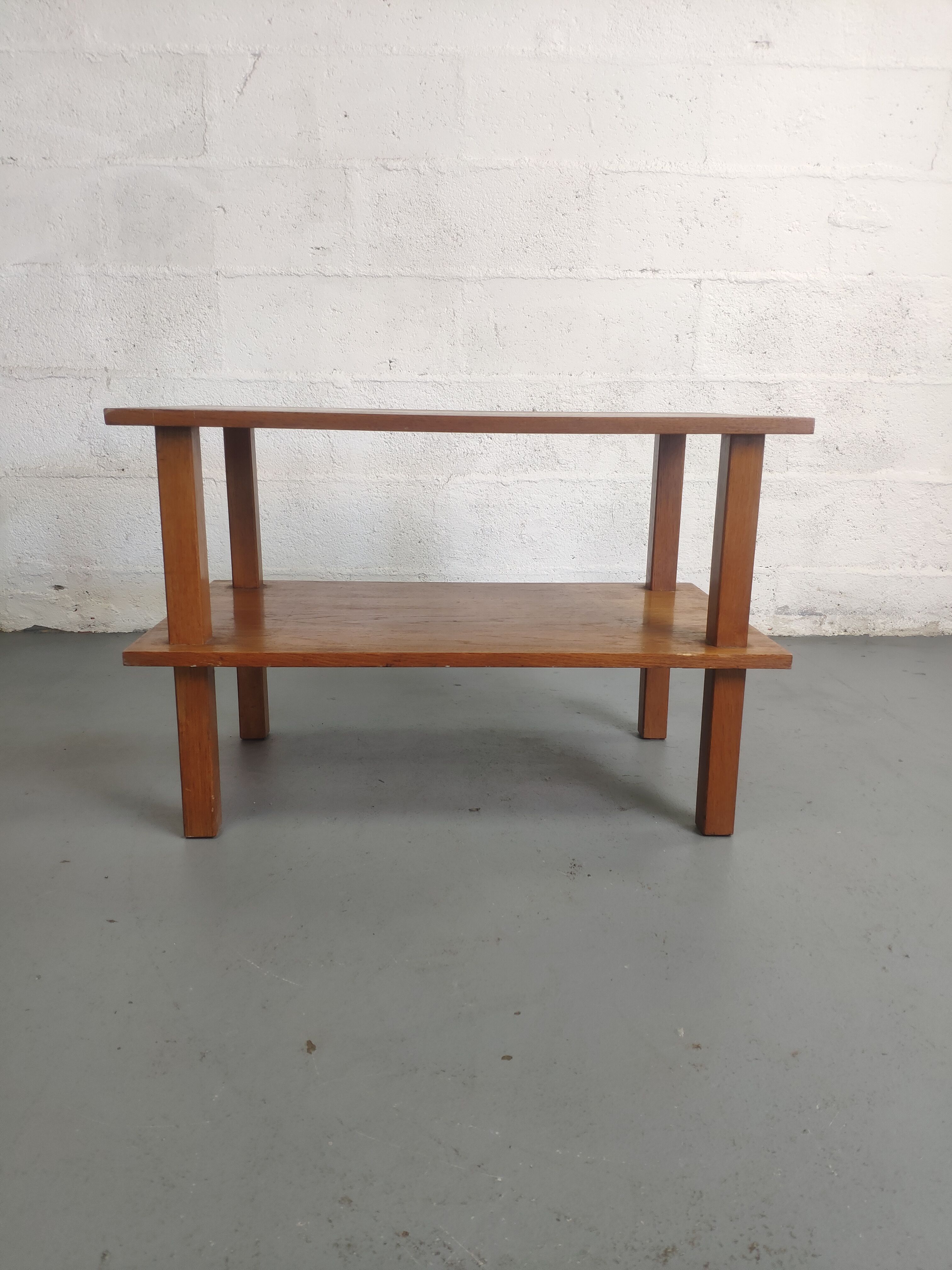 Wooden coffee table with top