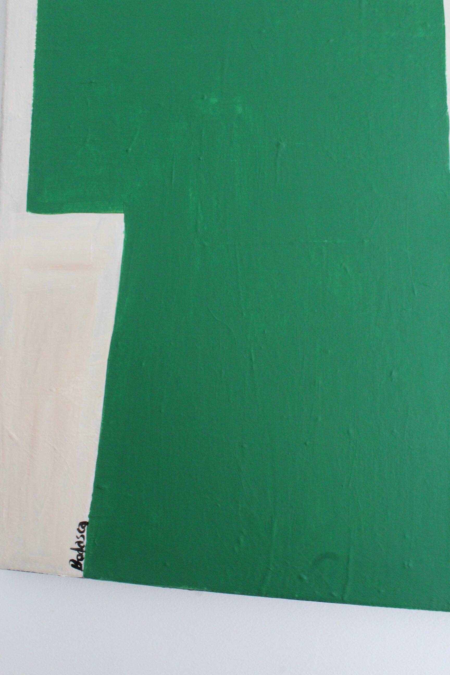 Contemporary art on canvas "verdant stillness" by Bodasca