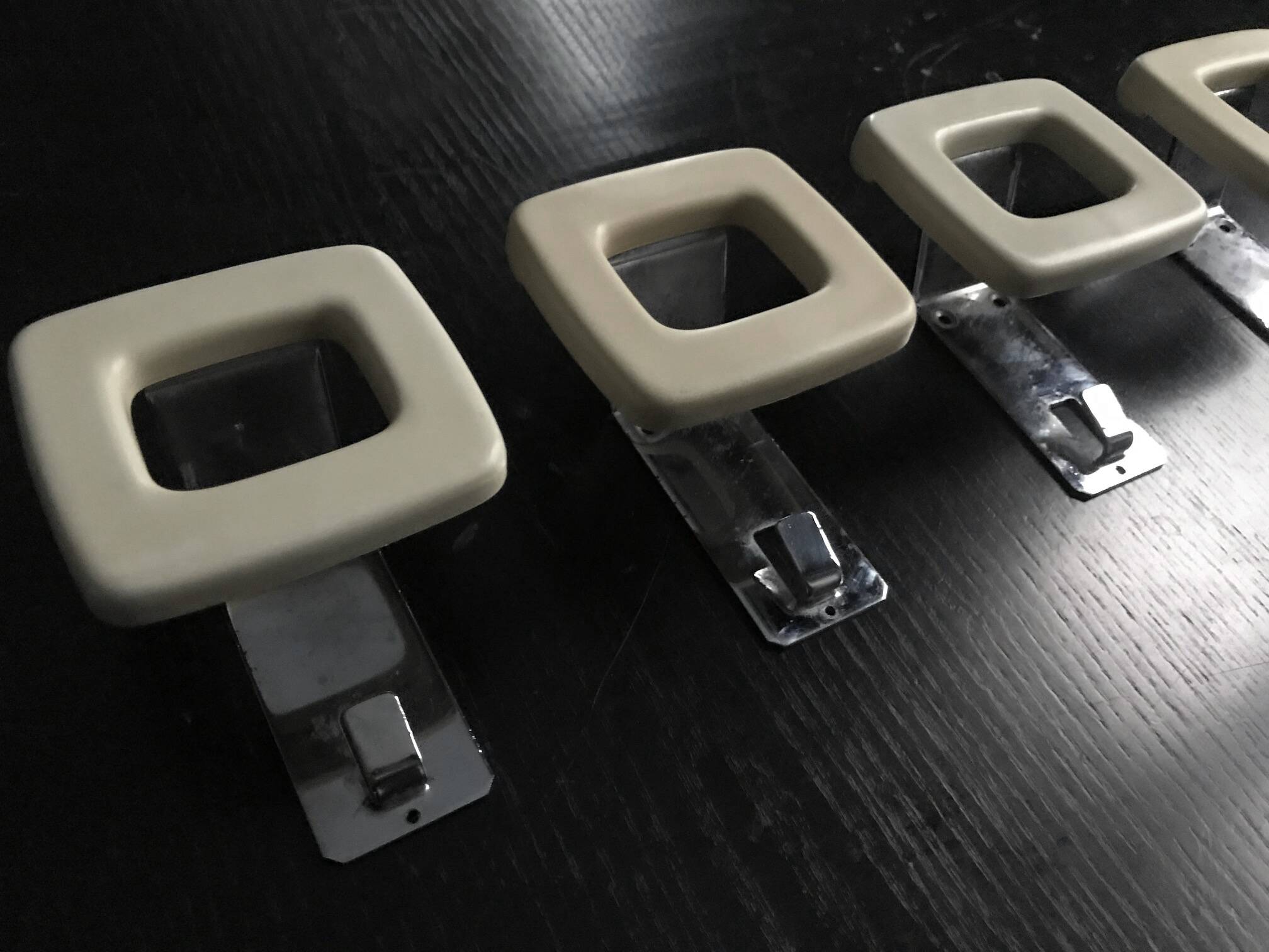 Vintage Coat Racks • Steel/Bakelite • Space Age • 1970