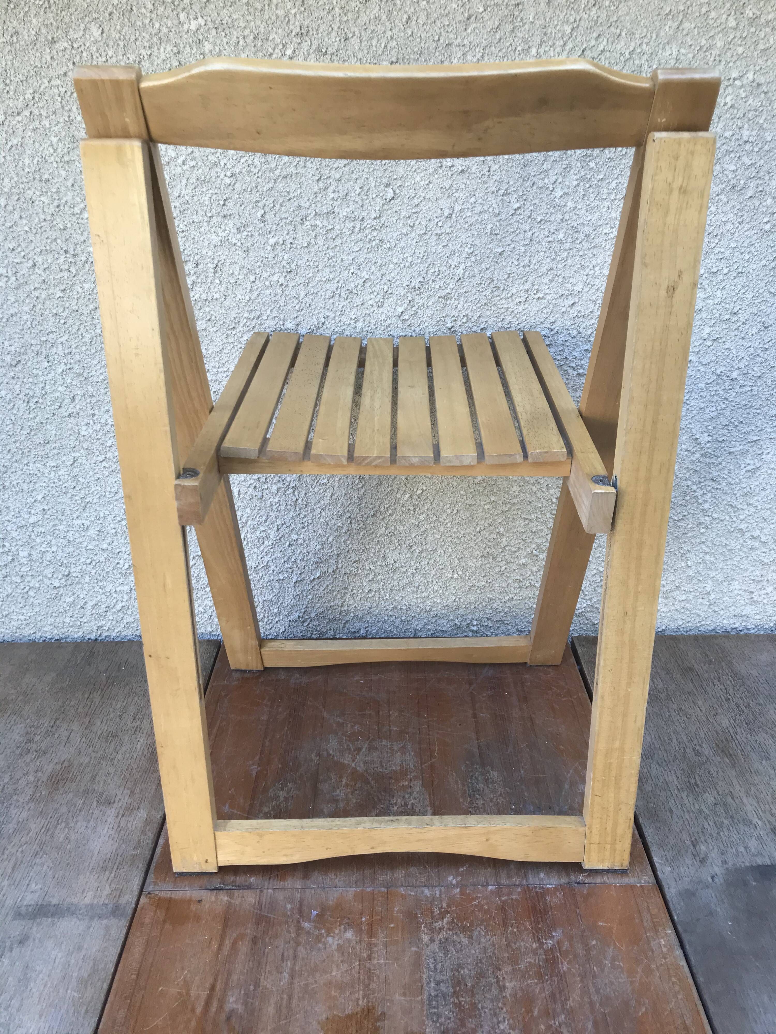 4 folding chairs 1960