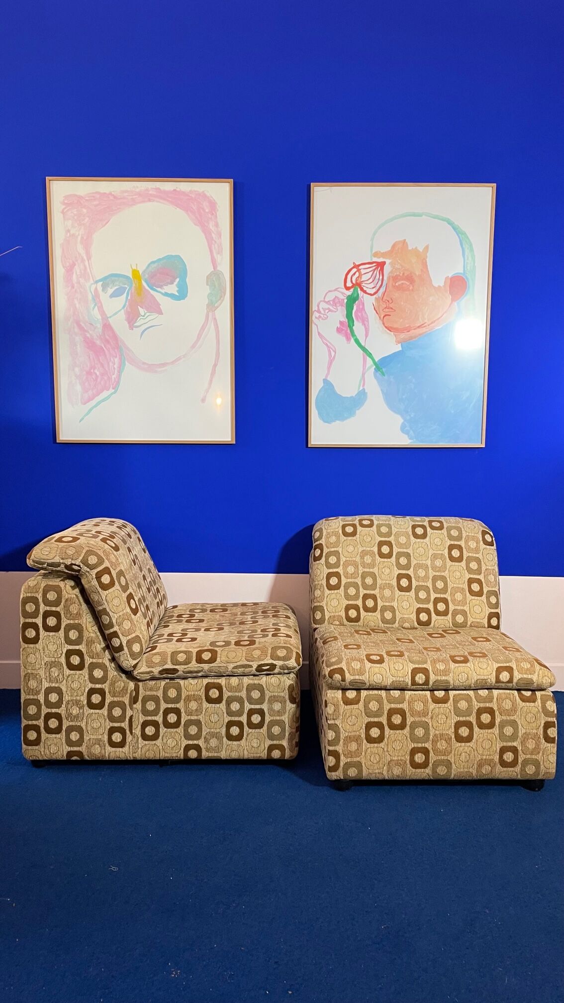 Modular sofa 2 heaters 70s