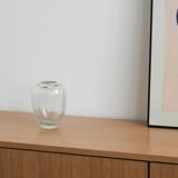 Glass vase, Danish design, 1960s, manufacturer: Holmegaard