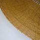 XXL fan in vintage rattan (106 cm)