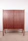 Swedish High Cabinet, Teak, Beech, Brass model Napoli, David Rosen 1960.