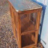 Old teak mesh pantry