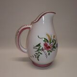 Ceramic jug Roullet Renoleau floral decoration