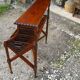 Vintage mahogany magazine/hotel book rack
