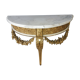 Console bois doré en applique