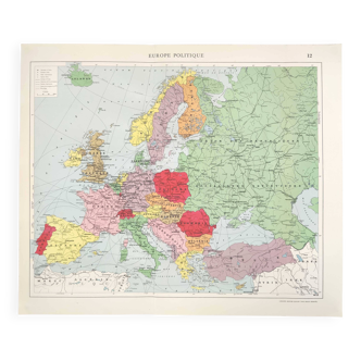 Map of Europe 1950