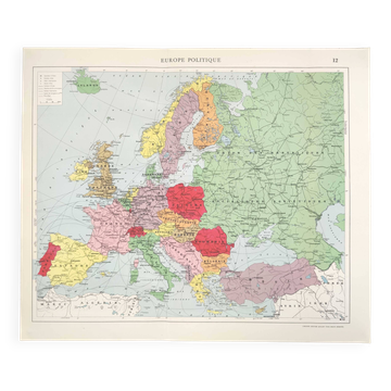 Map of Europe 1950