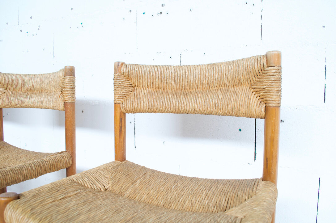 4 chairs Dordogne 60's Robert Sentou