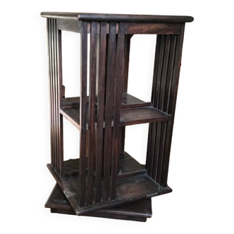 Mahogany revolving bookcase