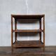 Vintage rattan bamboo wicker bookshelf