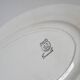 Oval dish with yellow borders st amand model "trouville", 1960
