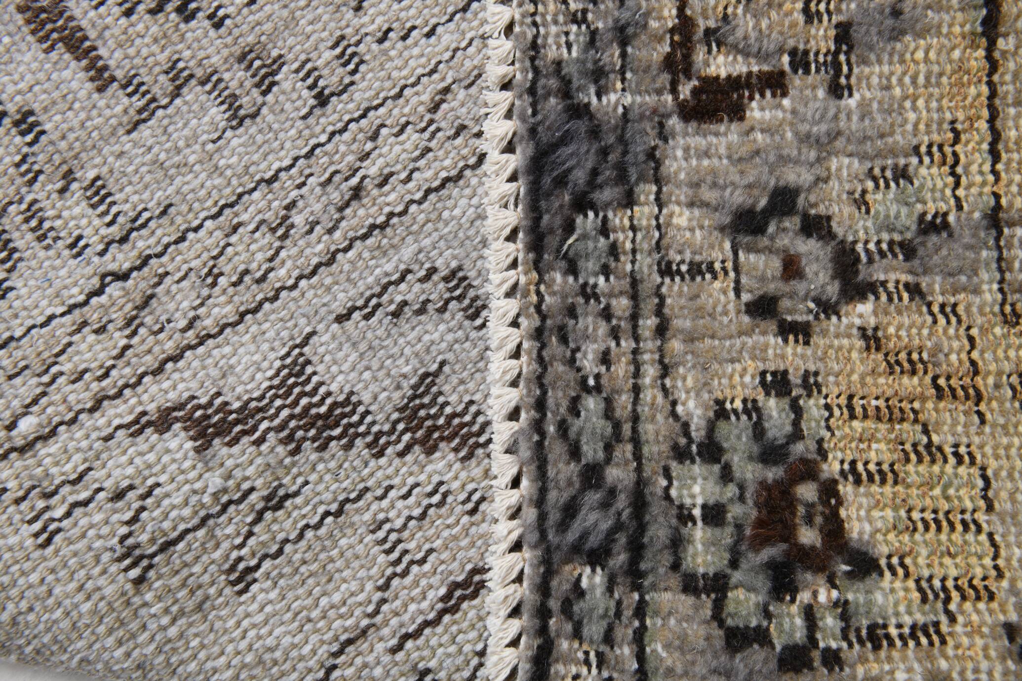 5x10 Distressed Brown Vintage Rug, 164x295Cm
