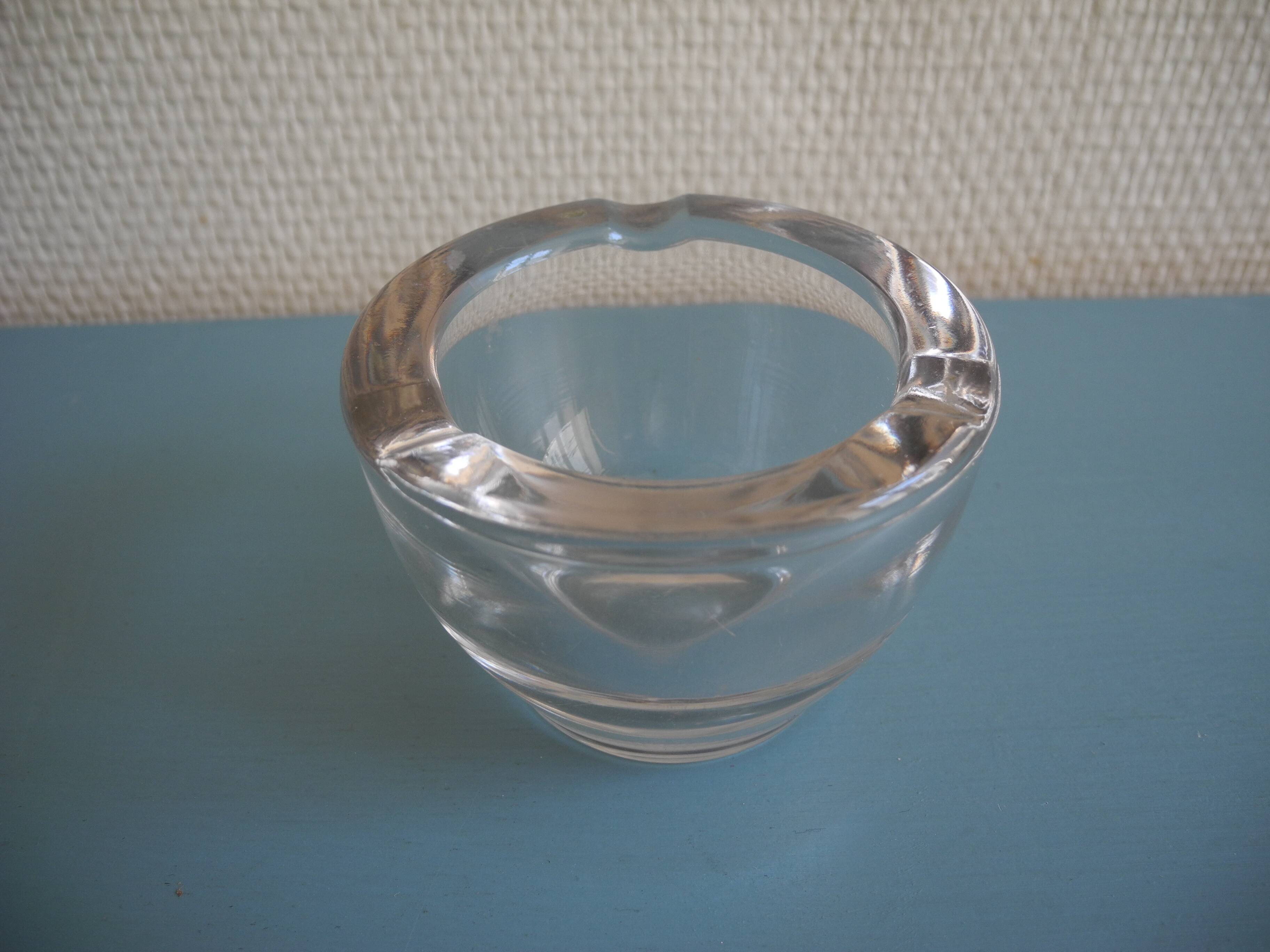 ancien cendrier verre Zignago Vetro Vieux Rouen vintage french ashtray