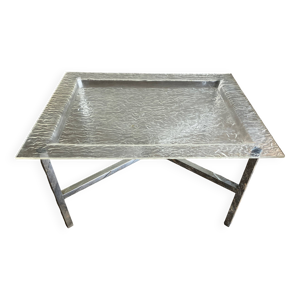 bout de canapé en chrome