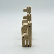 Set of Three Vintage Italian Travertine Animal Sculptures