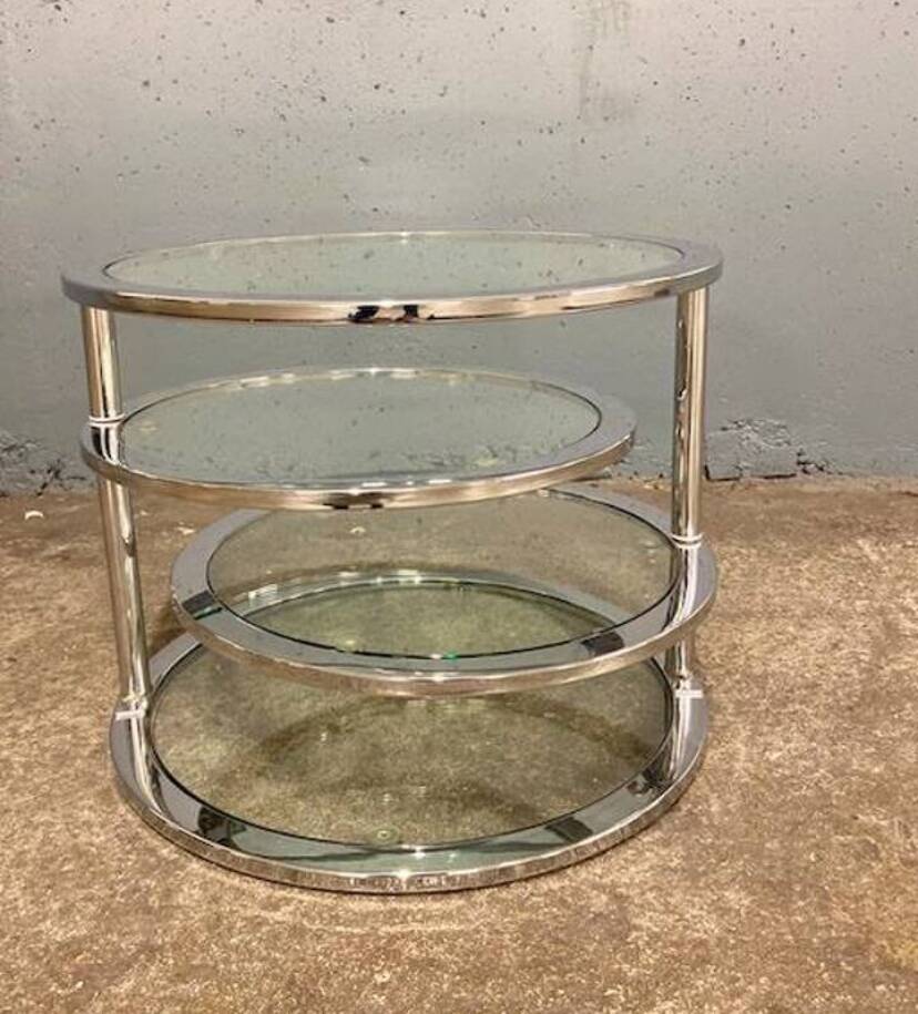 Table basse 4 plateaux, circa 1980