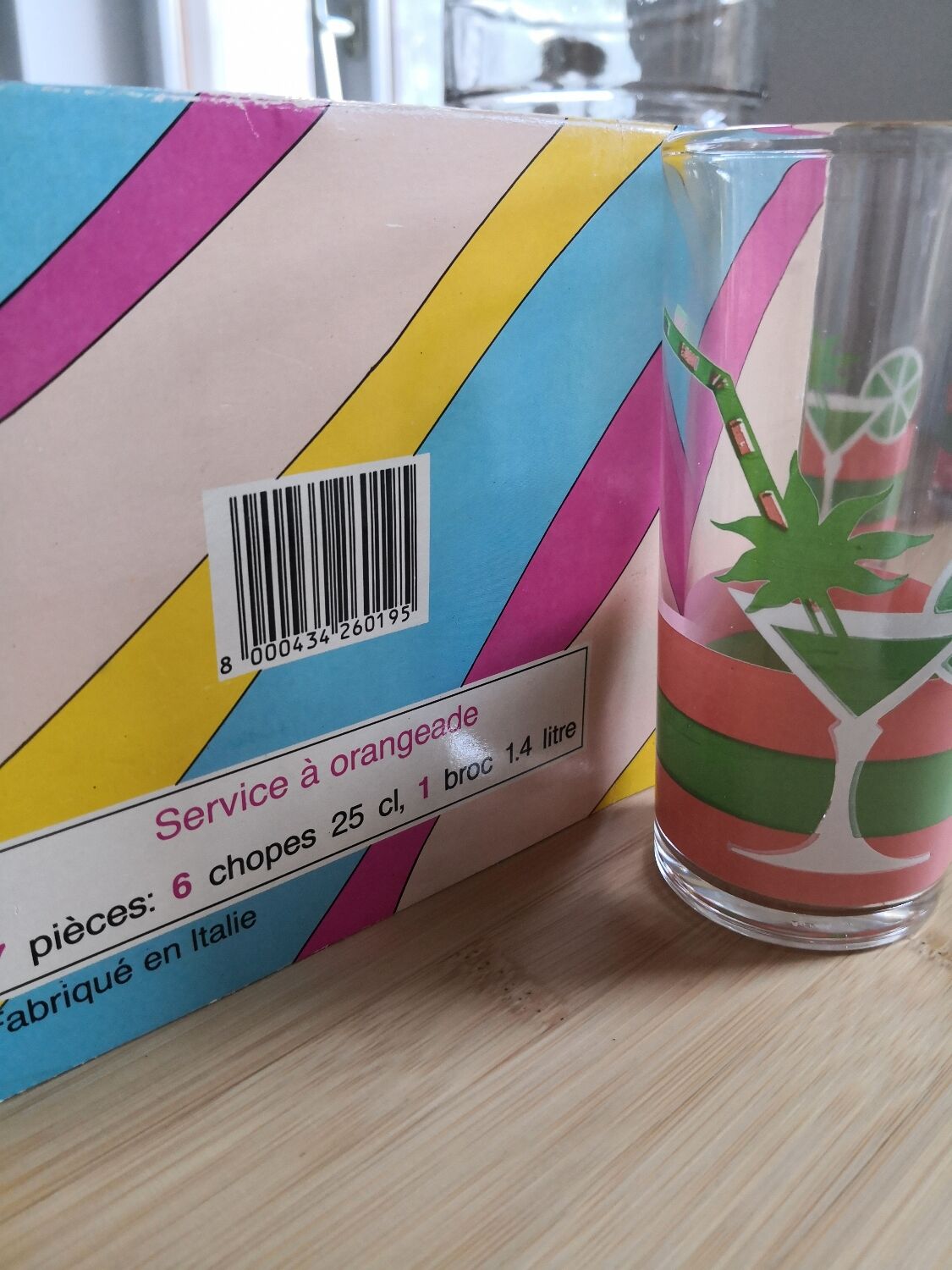 Vintage orangeade service