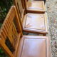Series of three chairs art deco