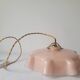 Suspension en opaline rose