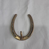 Porte manteau en laiton en forme de fer à cheval