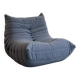 Blue armchair by Michel Ducaroy