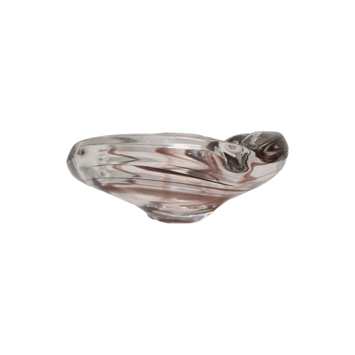 Dutch Design Glass Ashtray by Max Verboeket Kristalunie, 1950/60s.