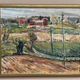 Original Swedish Oil on Panel – “Landscape” by Alexander Roos (1895–1973) – Signed – Vintage & Framed – 48 × 41 cm