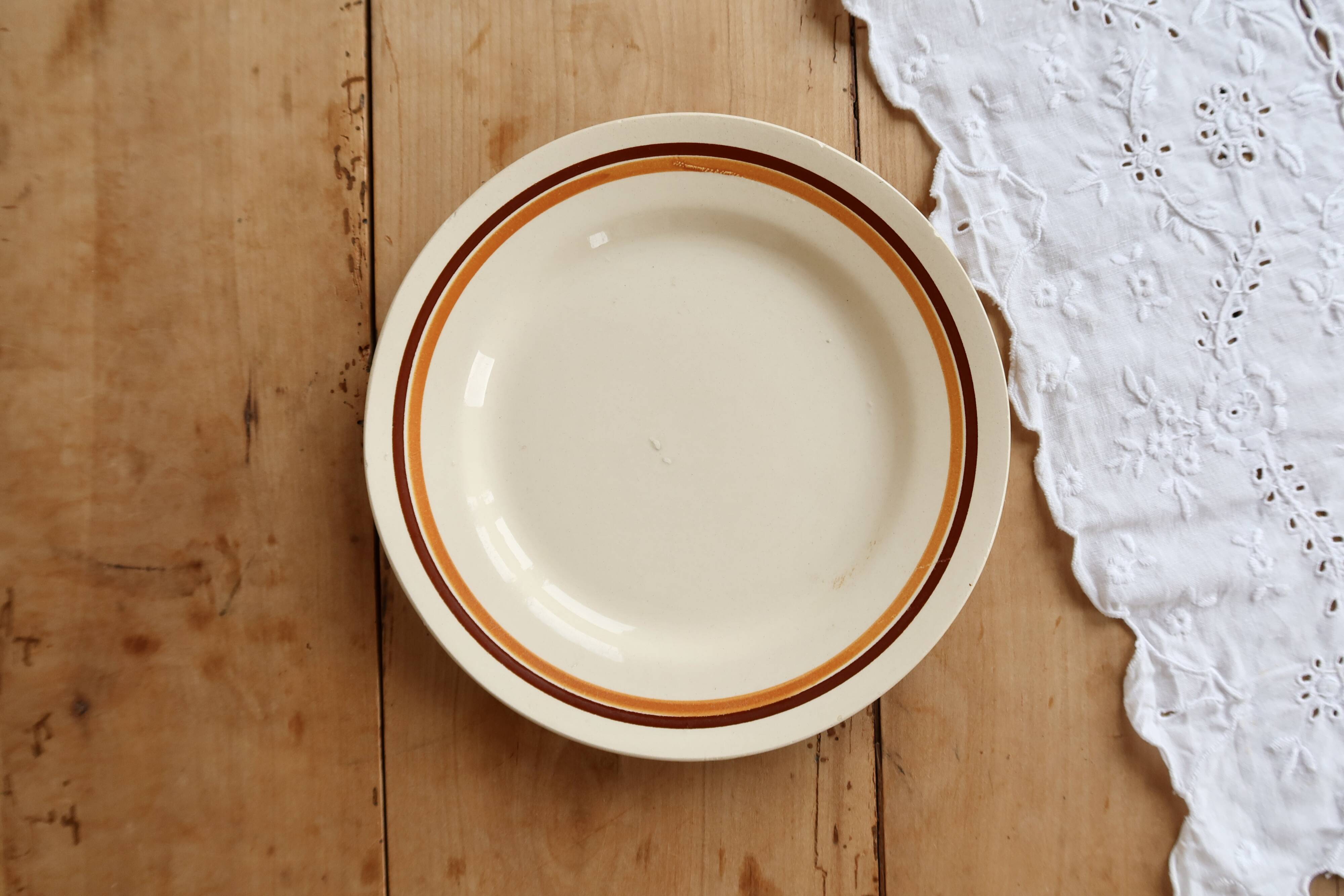 Vintage plate from Moulin des Loups Saint-Amand, Pasteur model.