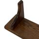 Vintage book shelf wall rack 1970s wood minimalist design
