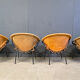 Vintage balloon chairs by Lusch & Co, 1960s - set of 4