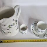 Pillivuyt & Cie breakfast service – 1900, 13 pieces, floral model