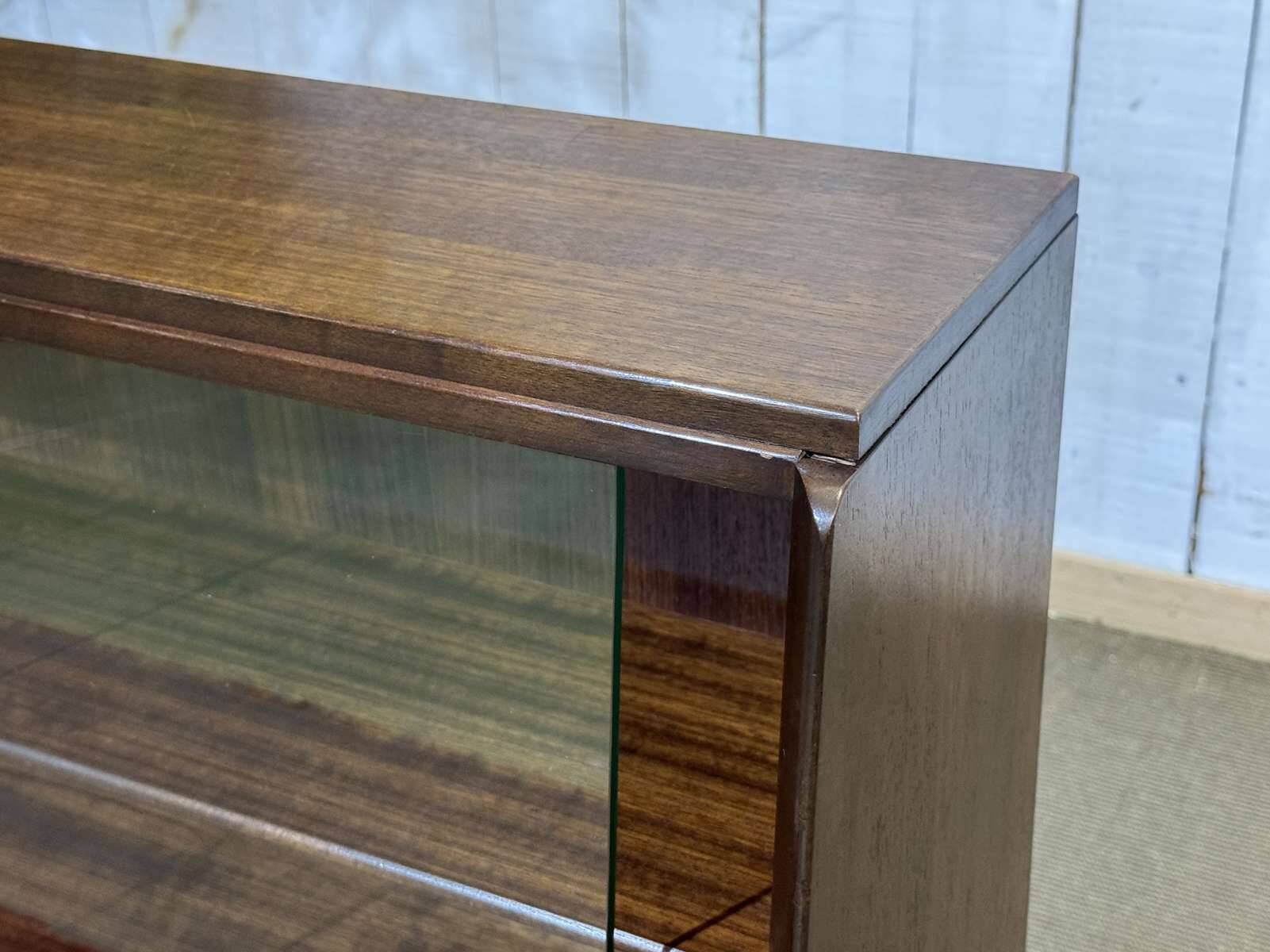 1970s GPlan mahogany display cabinet