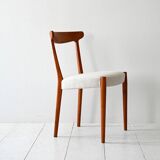 1960s Vintage Scandinavian Teak Chair with Curved Back