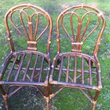 Rattan table with 2 chairs