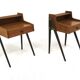 2 tables de chevets scandinaves en teck, Suède, 1960