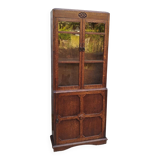 Oak display cabinet bookcase