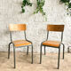 Paire de chaises d’école Mullca taille adulte