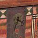 Coffre tyrolien en pin polychrome à panneaux géométriques – Tyrol, daté 1906