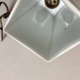 Modernist art deco bathroom pendant lamp in opaline