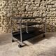 Occasional furniture / hi-fi furniture on chrome metal wheels – Habitat